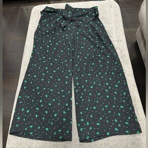 Halogen Wide Leg Crop Pants Size Small